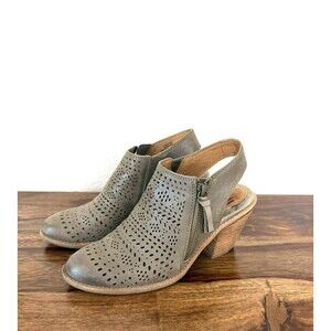 Sofft Slingback booties Womens Size 6 M Brown Leather Shoes